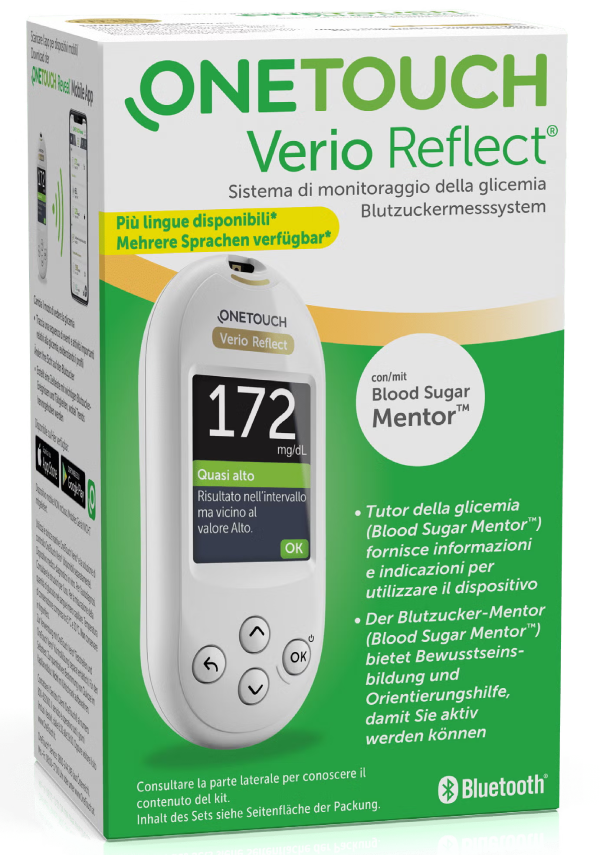 OneTouch Verio Reflect® Blutzuckermessgerät Verpackung