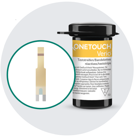 Verwenden Sie einen neuen Teststreifen